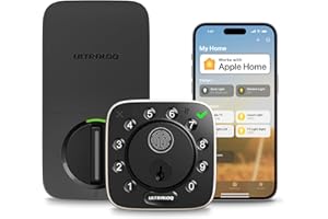 ULTRALOQ Bolt Fingerprint WiFi Smart Lock, Works with Apple Home, Siri, Alexa, 8-in-1 Keyless Entry with Fingerprint ID, App 
