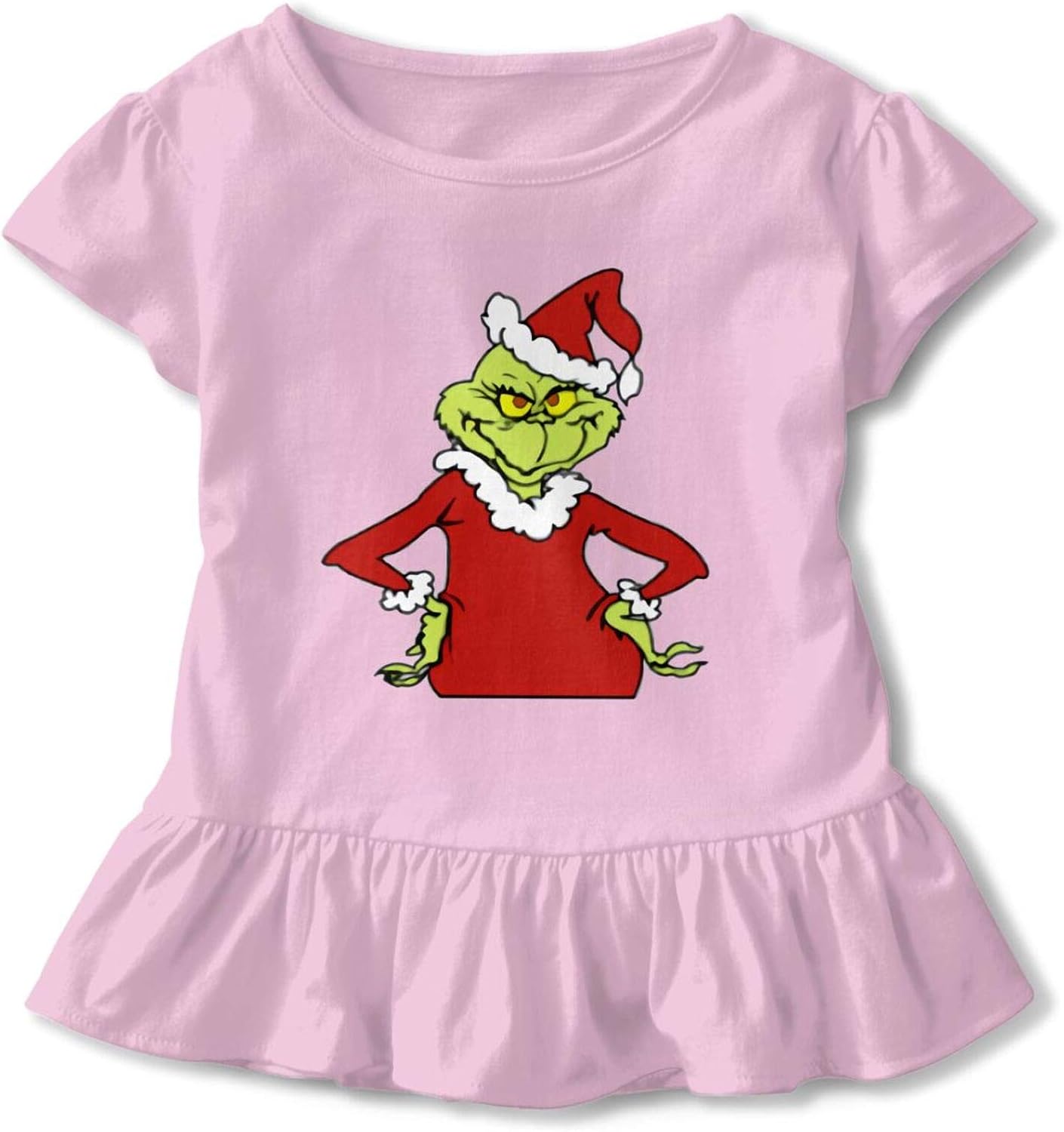 Dfmdfng The Grinch Kids Toddler Girls Printed Short Sleeve