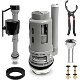 Ulinlo Pouly 3-Inch Dual Flush Valve Replacement Kit for 2-Piece Toilets | with Metal Tool &amp; Bolts,Fits Glacier Bay,Aquasource,Toto,Water Ridge &amp; More,DIY Friendly,Water-Saving Silent Mode