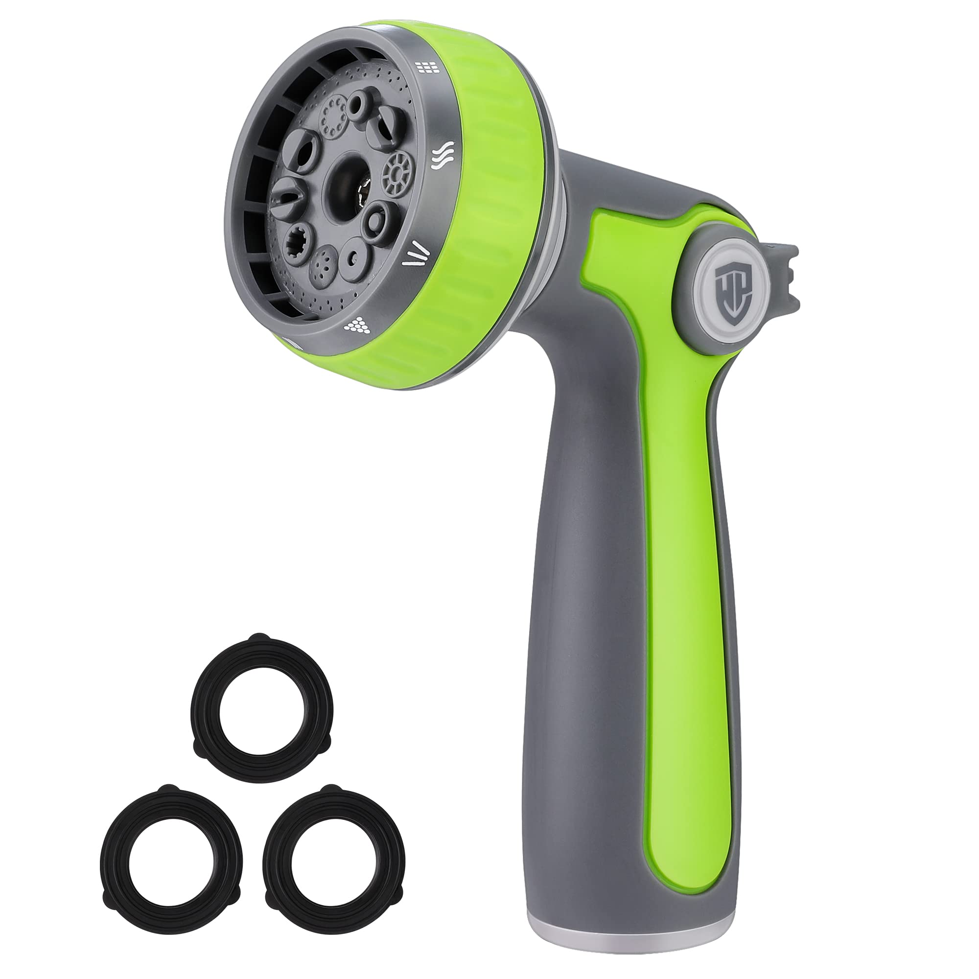 Photo 1 of WORKPRO Garden Hose Nozzle, Water Sprayer Nozzle with 10 Adjustable Water Patterns, Thumb Control On Off Valve, High-Pressure Water Sprayer for Outdoor Watering Plants, Car washing, Showering Pets