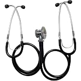 Sprague Rappaport Type Training Stethoscope by Lane Instrument - Double Binaurals for Teacher and Student