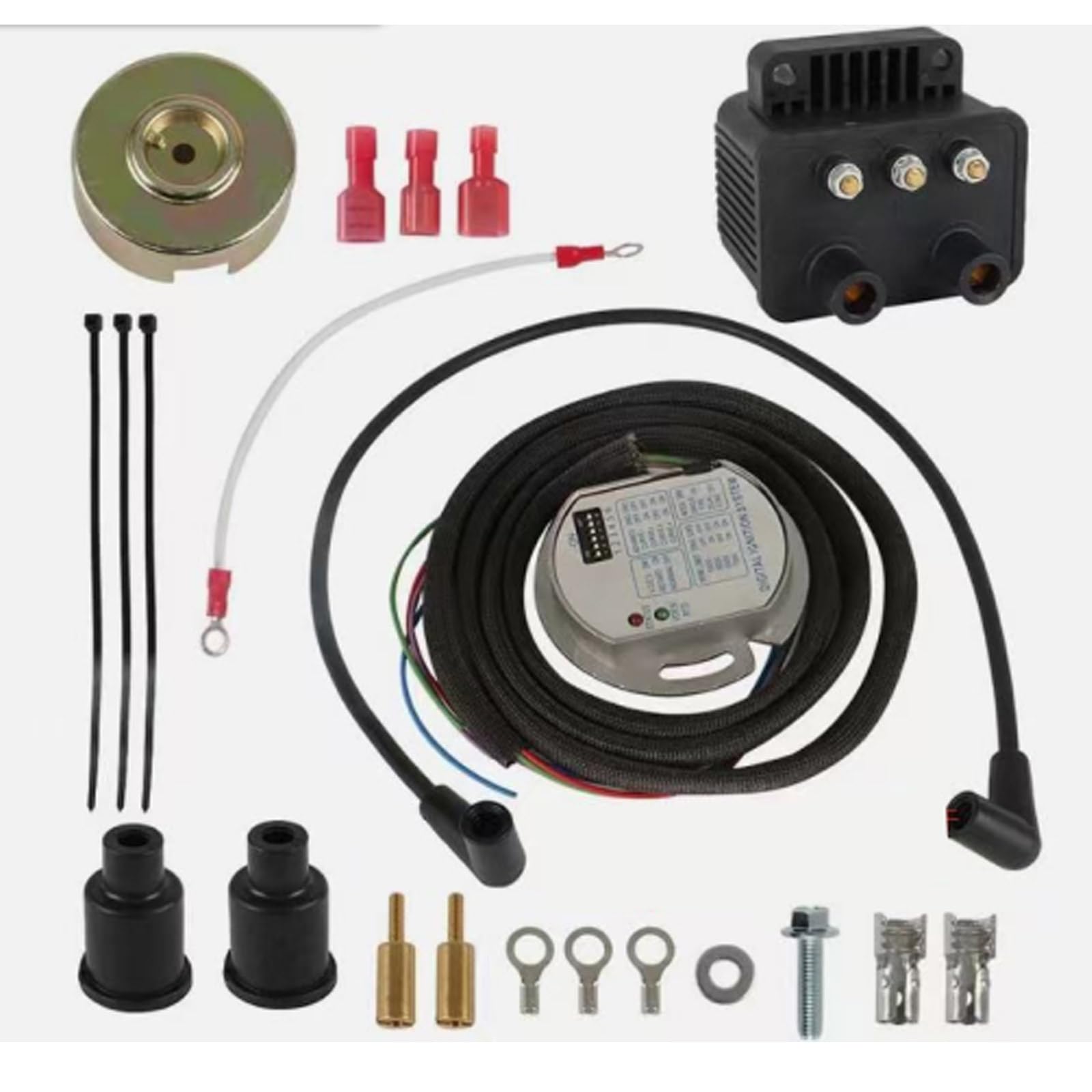 Photo 1 of Single Fire Programmable Ignition Coil Kit - Compatible with 1970-1999 Harley-Davidson Big Twin (Except Twin Cam) & 1986-2003 Sportster (Except S models), Replaces 53-660