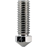 Microswiss Brass Plated High Flow Volcano Nozzles - Compatible with Artillery Sidewinder/Volcano hotends/Anycubic/FLSUN - 1.75mm (.4mm)
