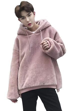 Amazon ニカ メンズ フードパーカー ゆったり 無地 トレーナー