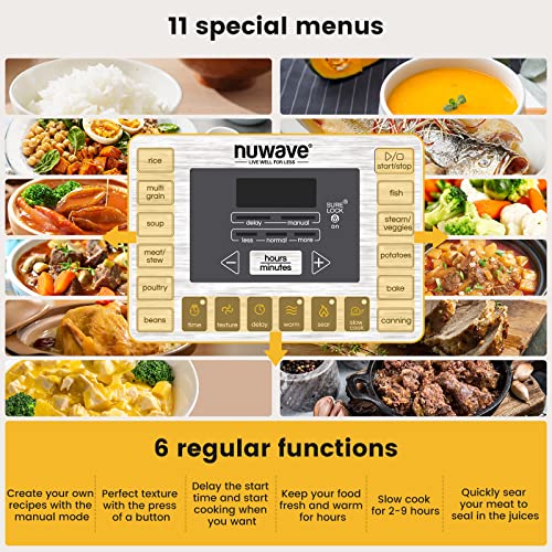 NUWAVE NutriPot 6Quart Digital Pressure Cooker with SureLock Safety