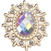 10PCS 28 * 25MM Rhinestone Buttons for Needlework Sewing Flatback Embellishments Decorative Button for Clothing DIY Manualidades Wedding Accessories Decorative