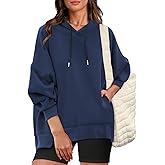 Outfeel Womens Oversized Hoodies Casual Long Sleeve Drawstring Sweatshirts Pullover Fall Winter Outfits