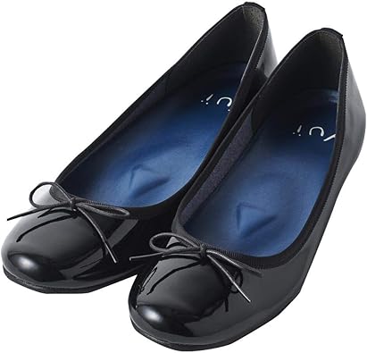 Amazon ユイ パンプス ローヒール バレエシューズ エナメル サイネリア Cineraria レディース フラットシューズ ユイ Yui シューズ バッグ