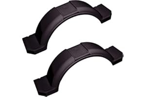 Tie Down Black Plastic Trailer Fenders – High Impact Polyethylene – For 14‑15” Wheel Rims (Requires 11” Overall Tire Diameter