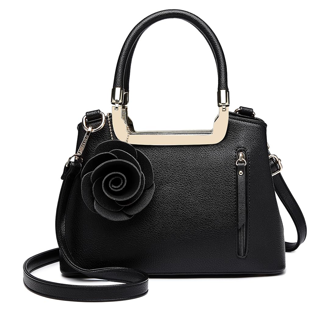 Miss Lulu Handbags for Women Ladies Shoulder Bags Fashion PU Leather Crossbody Top Handle Bag