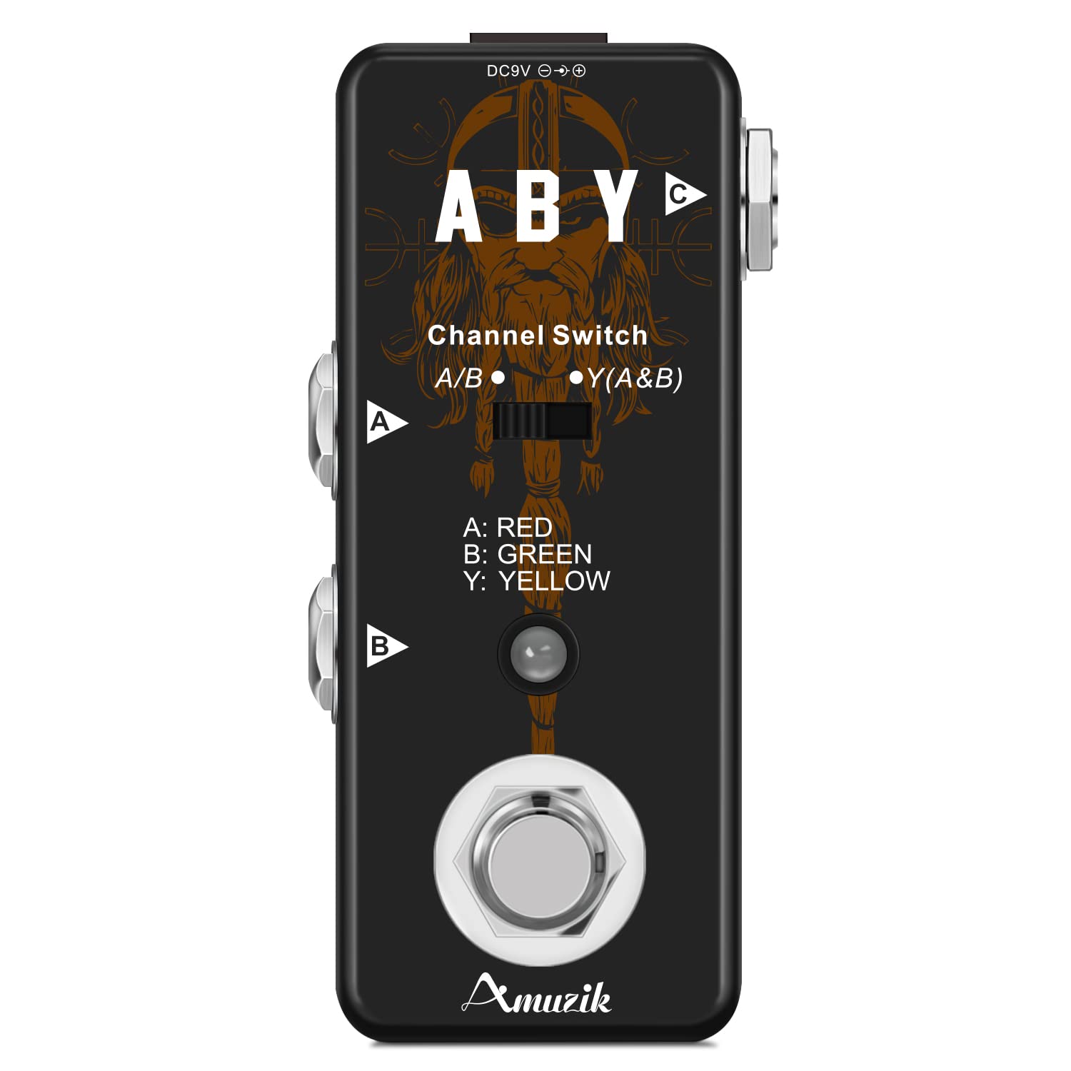 Amuzik ABY Switcher Box Guitar Pedal ABY Line Selector Audio Channel Swith Combine Effect Pedal Guitar Accessories Mini Size — image 1