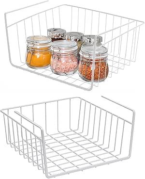 Sylon - Cestas Colgantes para Colgar Debajo del Estante, Cesta de