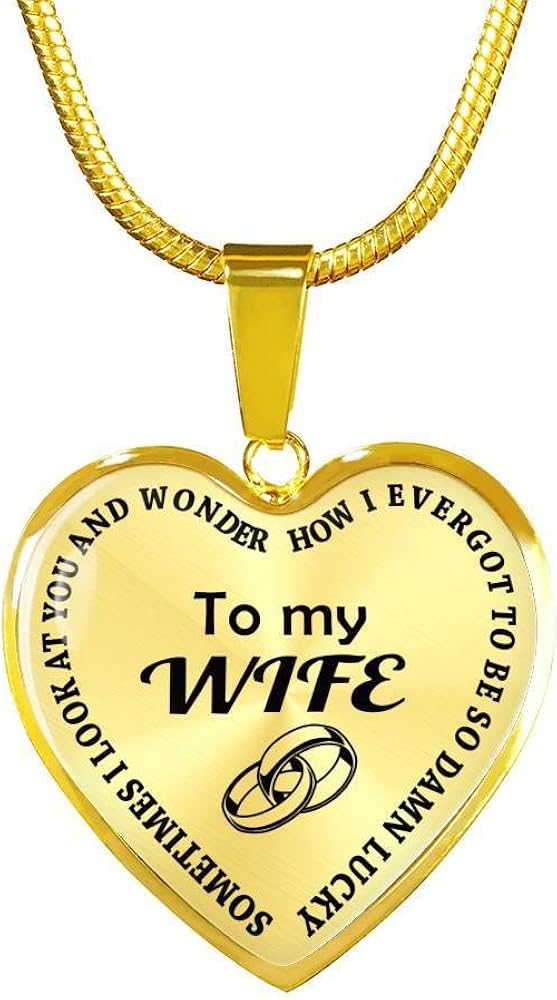 Husband Wife Necklace My Wife Angel Necklace From Husband