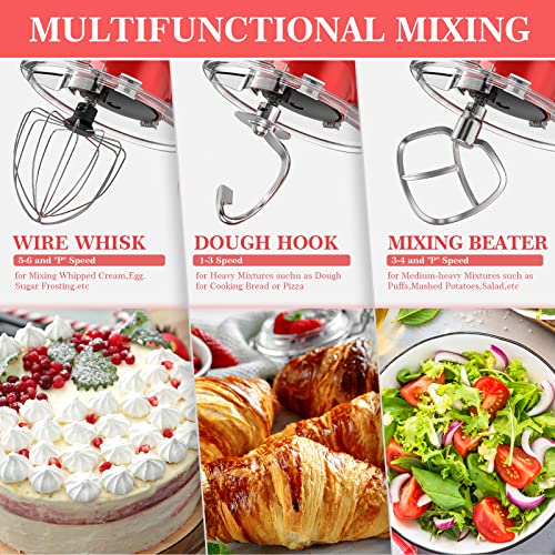 PHISINIC Stand Mixer, All Metal Housing /800W 6.5QT Pure Copper Motor