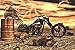 Harley Davidson Chopper Surreal Nuclear Gas Mask Apocalypse Art Print