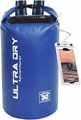 Ultra Dry Adventurer 30L Dry Bag Backpack Waterproof with Phone Case