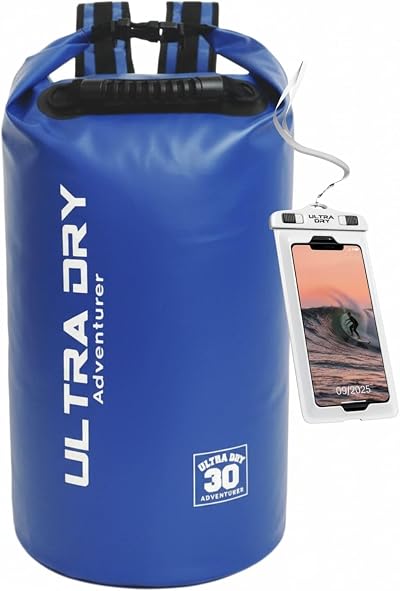 Ultra Dry Adventurer 30L Dry Bag Backpack Waterproof with Phone Case