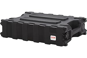 Gator Cases Pro Series Rotationally Molded 2U Rack Case with Shallow 13" Depth; Made in USA (G-PRO-2U-13)