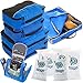 Travel Organizer Full Pack Set - Packing Cubes, Toiletry Bag, Shoes Bag, ZipBags