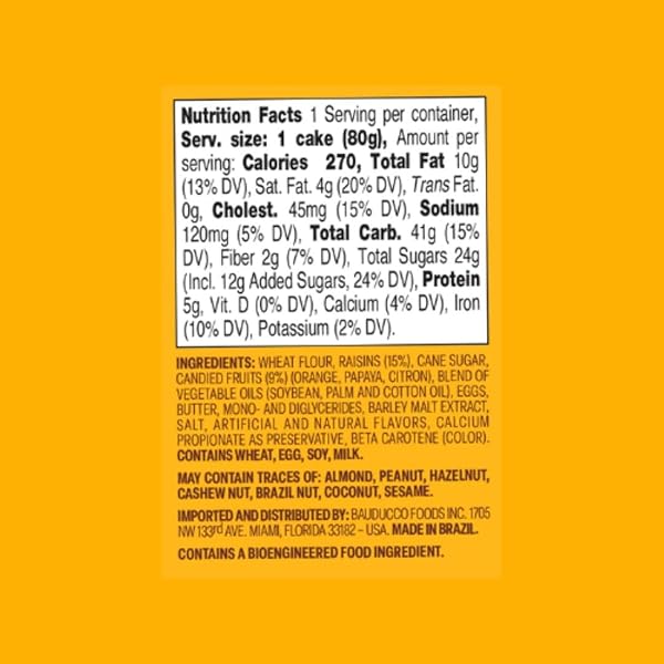 BAUDUCCO MINI PANETTONE – MOIST & FRESH HOLIDAY CAKE – TRADITIONAL ITALIAN RECIPE WITH CANDIED FRUIT & RAISINS – 2.8OZ
