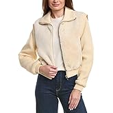 [BLANKNYC] womens Faux Fur Sweater Bomber Jacket