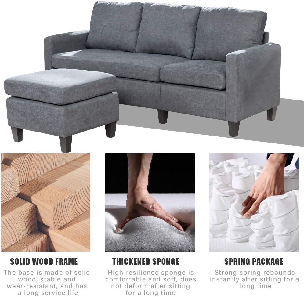 Sofa Sectional Sofa for Living Room Futon Sofa Modern Sofa Couches and Sofas Furniture Set Sofa Set Fabric Sofa Corner Sofa Upholstered Contemporary: Furniture & Decor