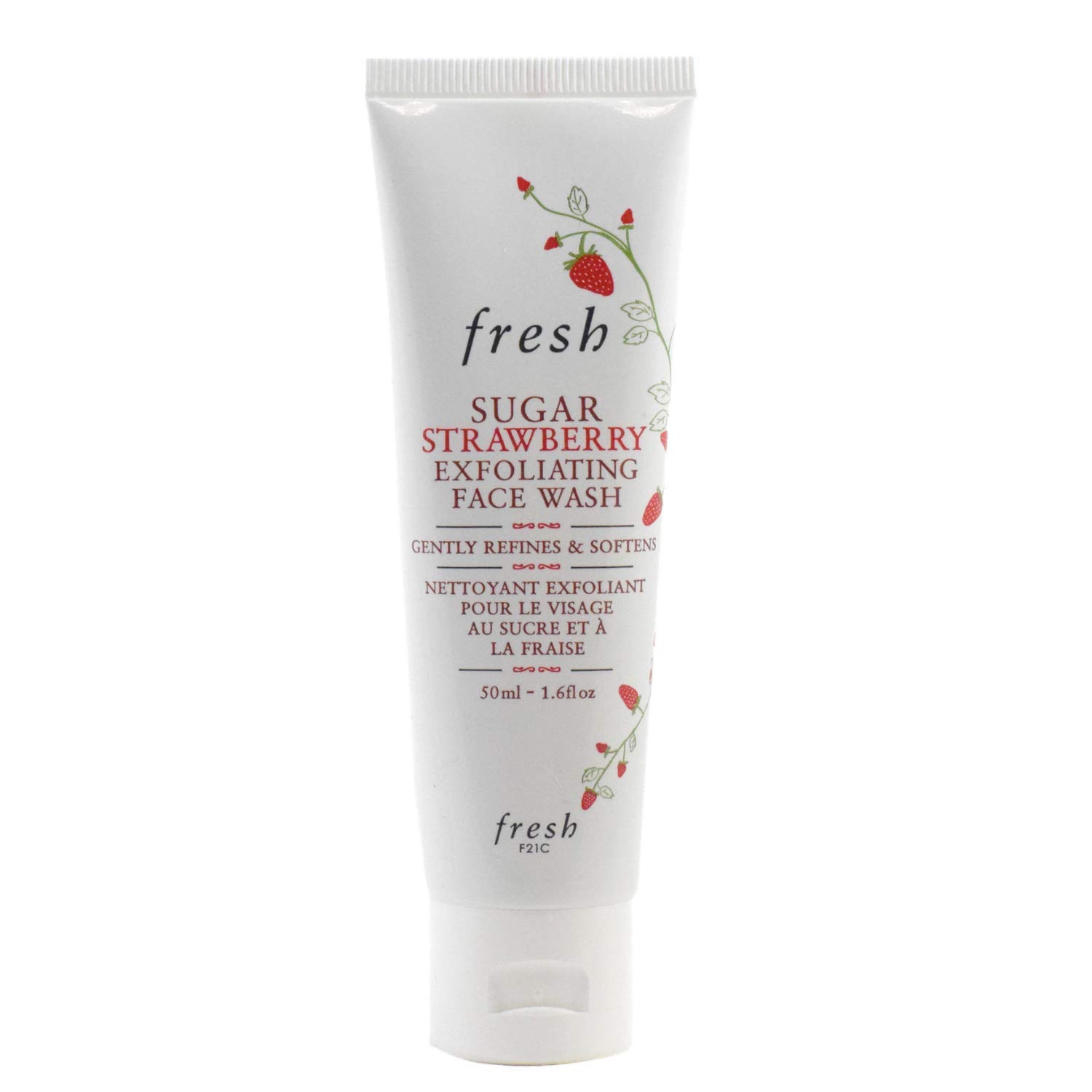 fresh strawberry exfoliating scrub