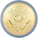 MEDALS OF AMERICA EST. 1976 Army Enlisted Cap Badge with Blue Disk Male