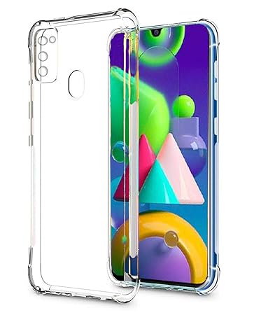 Valueactive For Samsung Galaxy M21 M30s Case Cover Slim Crystal Clear Soft Tpu Back Cover Anti Dust Plugs Protection Skin Camera Protect Back Case Cover For Samsung Galaxy M21 M30s Transparent
