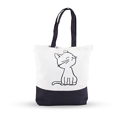 Shoppertize Girls Multipurpose White Cotton Tote Bag
