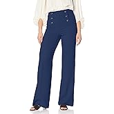 Trina Turk Womens High Waist Wide Leg Pant