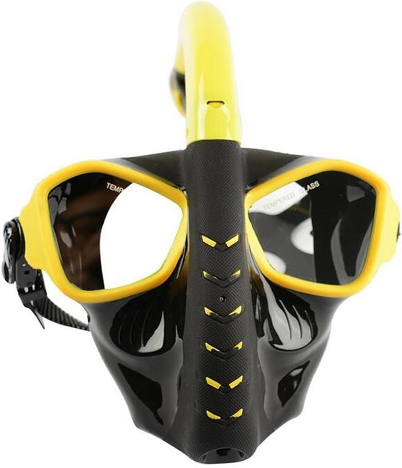 TTYY Snorkeling Mask Anti-Fog Tempered Glass Adjustable Head Straps Diving Mask For Adults