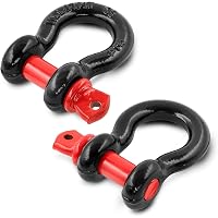 VEVOR 3/4" D-Ring Shackle, 2 Pack Alloy Steel Shackles 62832 lbs (28.5