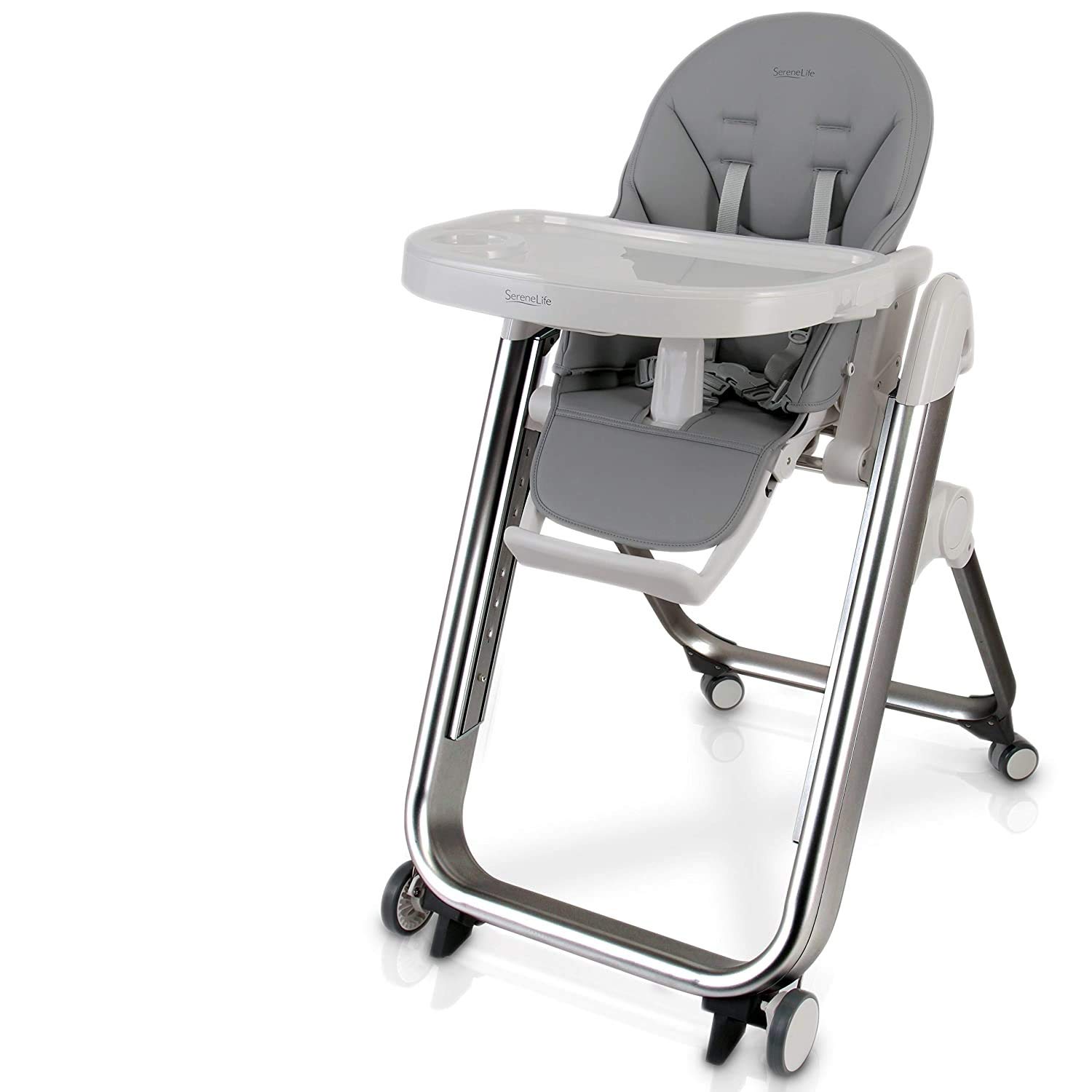 Baby Feeding High Chair Seat Space Saving Baby Toddler Booster Eating High Chair W Wheels Baby Feeding High Chair Seat Space Saving Baby Toddler Booster Eating High Chair W Wheels