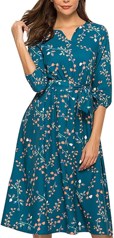 flowy wrap midi dress