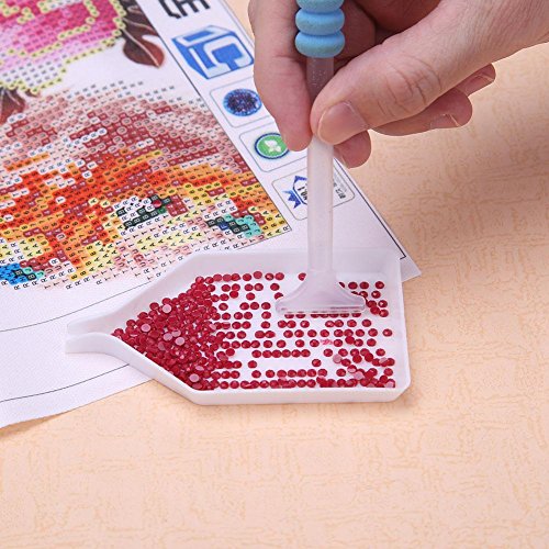 VKTECH Quick Point Drill Pen Kit DIY Diamond Paint Tool Craft Needlework Accessories, with Tweezers - Thumbnail 7