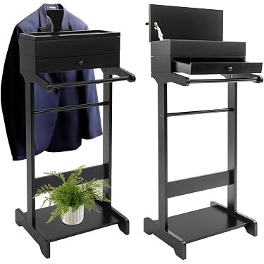 Oak Clothes Valet Stand: Handmade Minimalist Chair
