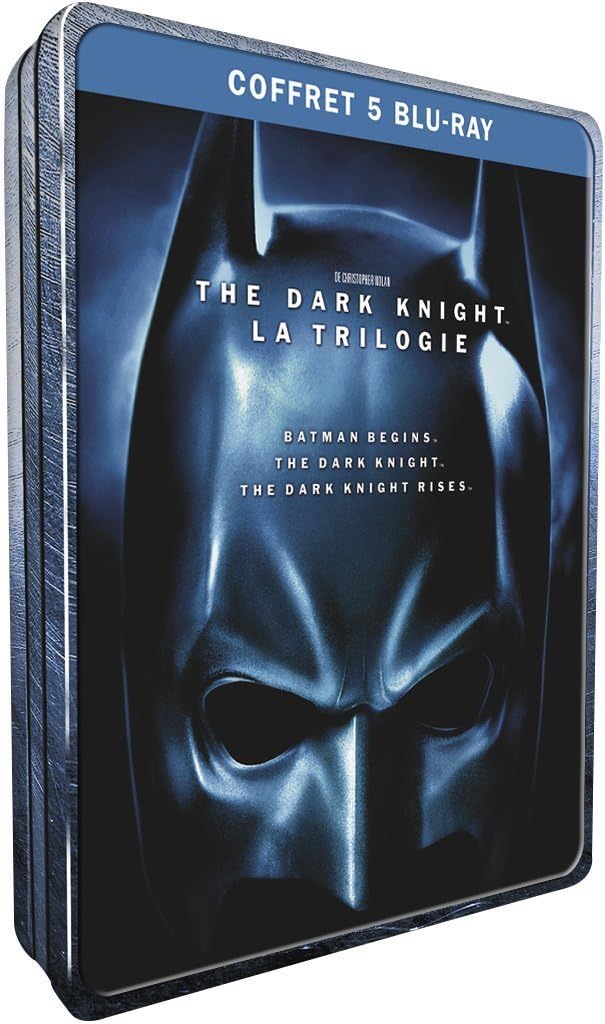 Dark Knight Trilogy Steelbook 5 Bluray Batman Begins / The Dark Knight / The Dark Knight Rises