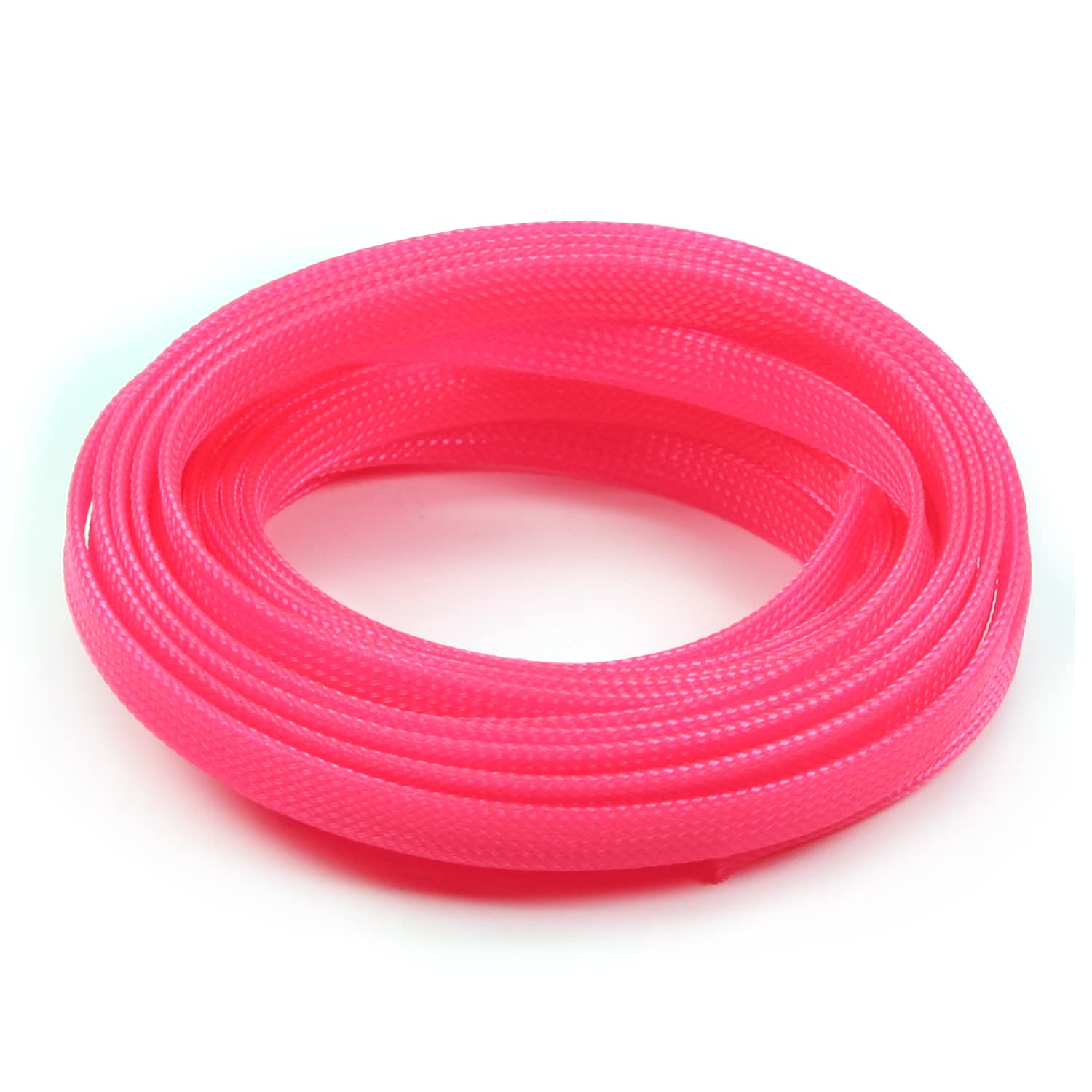 Othmro 1Pc Cable Tidy Sleeve, 5m Cable Protector, Desk Cable Management Cable Organizers Wire Tidy for TV/PC USB Cable, Pet Cable Protector Animal Chewing, 10mm Pink — image 1