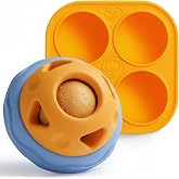 Nocciola Enrichment Dog Ball Toy, Frozen Treat Molds & Interactive Feeder for Small Medium Dogs, Freezable Rubber Dog Lick To