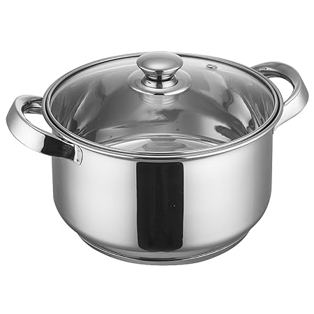 Krome Stainless Steel Classic Casserole With Lid 20 Cm