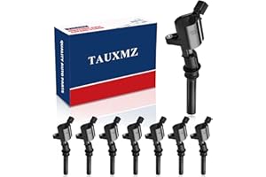 TAUXMZ Ignition Coil Pack Set of 8 Curved Boot, Ignition Coils Replace for Ford/for Lincoln/for Mercury 4.6L 5.4L V8, OE No. DG508 C1454 C1417 FD503 1L2U12029AA C1417 DG473 DG481 DG491