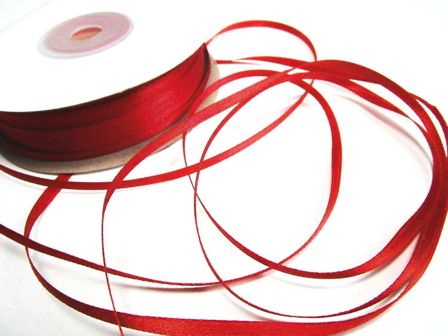 100 m Satin Ribbon 3 mm Wide