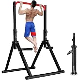DOBESTS Power Tower Pull Up Bar Free Standing, Foldable Pull Up Station | Adjustable Power Tower with Pull-up Bar, Dip Station and Free-standing Frame for Home Gym Strength Training