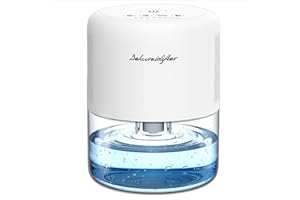 NeedDuck Dehumidifier for Home Small Quiet Dehumidifiers for 44OZ Water Tank Auto Defrost and Shutoff 10 Colors Light 4 Timer Options 3 Modes Portable Dehumidifiers for Bedroom Bathroom Closet RV