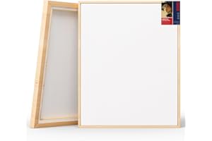 HANSILK Framed Canvas Wall Art - Mother's Day Gifts, 16x20 Inch Blank Canvas with Wood Frame | DIY Custom Painting Kit for Couples, Home Décor & Romantic Handmade Crafts