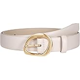 JASGOOD Leather Belts for Women Cute Casual Waist Belt with Gold Buckle Ladies for Jeans Pants Dresses