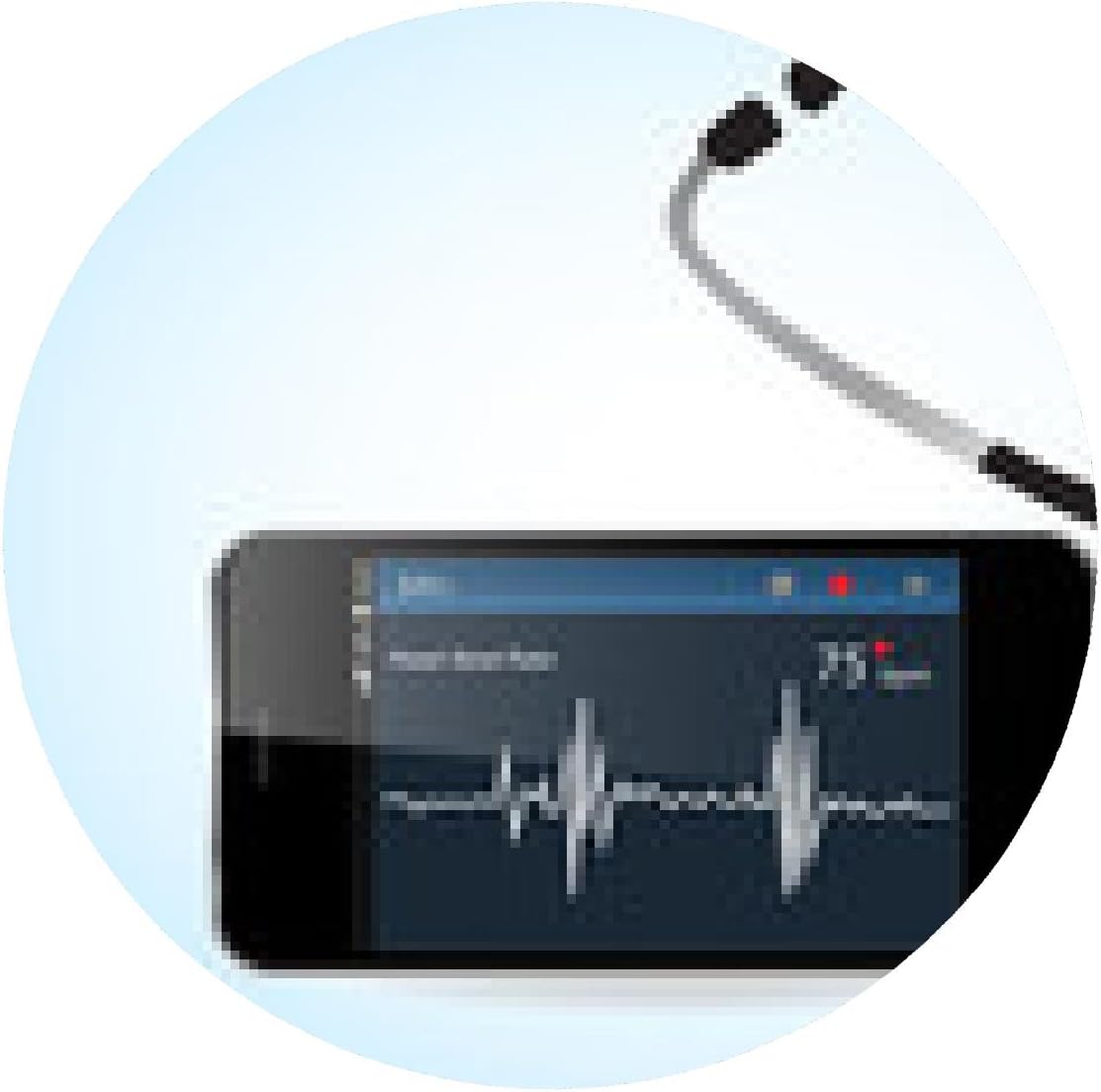 Smartphone and Heart Rate Monitor Mousepad round Amazon.co.uk