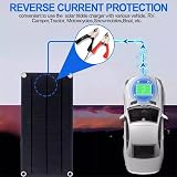 ARMYJY 60W 12V Solar Trickle Charger Battery Maintainer for Car Boat view 5