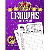 Crowns Score Sheets: 150+ Large Pads For Scorekeeping